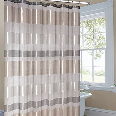 metallic stripe gold fabric shower curtain|Amazon.com: Metallic Shower Curtains For Bathroom.